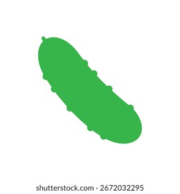 Cucumber silhueta ícone vetor projeto plano.