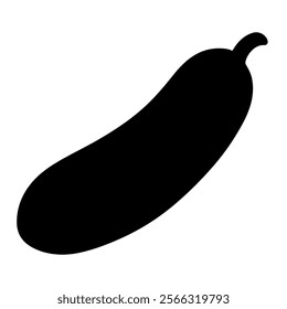 Cucumber silhouette vector icon sign symbol illustration design.
