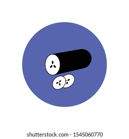 Cucumber simple illustration clip art vector