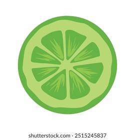 Cucumber slice cross section with seeds, flat color vector icon. Ideal for food applications and websites, showcasing fresh produce.