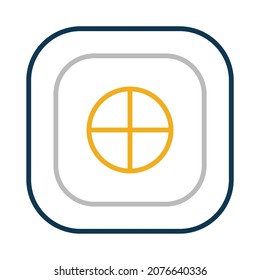 Cucumber Slice Isolate Vector Icon Editable

