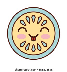 cucumber slice kawaii character