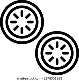 Cucumber slice Vector Icon Design Illustration