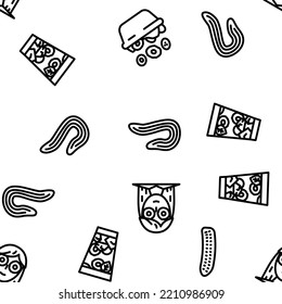 cucumber slice vegetable green vector seamless pattern thin line illustration