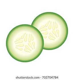cucumber slices icon