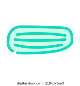 cucumber with stripes color icon vector. cucumber with stripes sign. isolated symbol illustration
