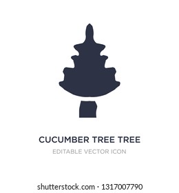 cucumber tree tree icon on white background. Simple element illustration from Nature concept. cucumber tree tree icon symbol design.