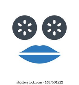 cucumber vector glyph color icon 