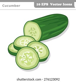 Cucumber Vector Icon