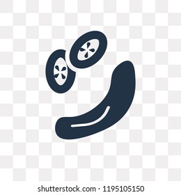 Cucumber vector icon isolated on transparent background, Cucumber transparency concept can be used web and mobile