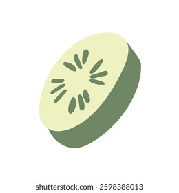cucumber vector icon on the white background