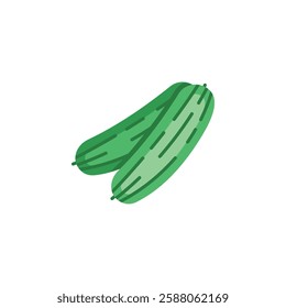 cucumber vector icon. Vegetable icon flat style. perfect use for logo, presentation, website, and more. modern icon design color style