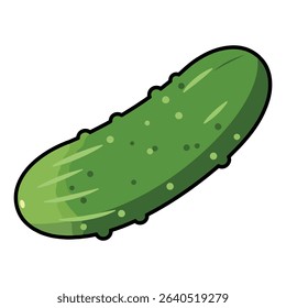 Cucumber vector illustration, simple design