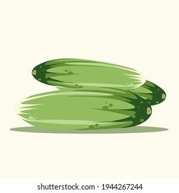 Gurke. Gurkenvektor. Zutaten. Gemüse