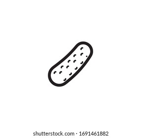 Cucumber vector isolated icon illustration. 