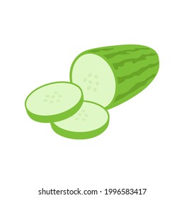 Cucumber Vegetable Fruit Emoji Vector Design. Art Illustration Agriculture Food Farm Product.