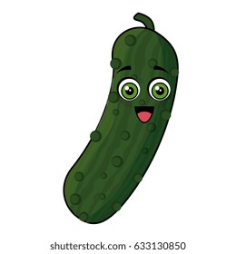 cucumber vegetables comic character