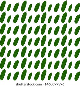 Papel tapiz de pepino, ilustración, vector sobre fondo blanco.