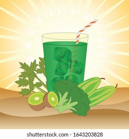 cucumbers, broccoli and celery mix well and deliciously in the hot summer sun desert