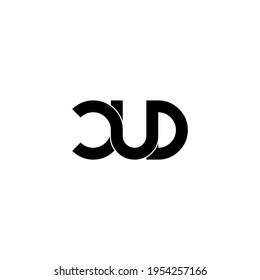 cud letter original monogram logo design