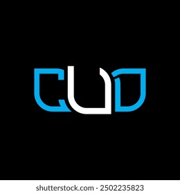 CUD logo design, CUD simple and modern logo. CUD luxurious alphabet design  