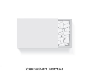 Cud-box for your logo and design. It's easy to change colors. Mock Up. Vector EPS 10
