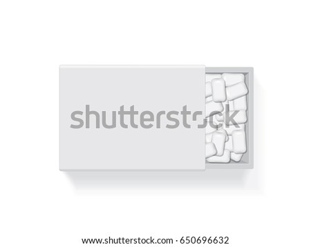 Cud-box for your logo and design. It's easy to change colors. Mock Up. Vector EPS 10