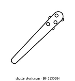 icono de cudgel de icono de arma para concepto móvil y aplicaciones web. Icono de garrote de línea delgada se puede usar para web y móvil. Icono premium sobre fondo blanco