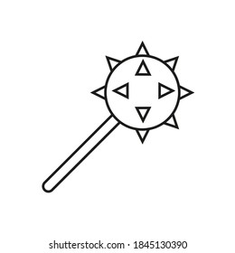 cudgel icon element of weapon icon for mobile concept and web apps. Thin line cudgel icon can be used for web and mobile. Premium icon on white background