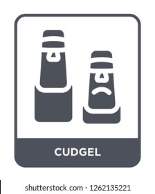 cudgel icon vector on white background, cudgel trendy filled icons from Stone age collection, cudgel simple element illustration