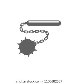 Cudgel icon vector in trendy flat style isolated on white background
