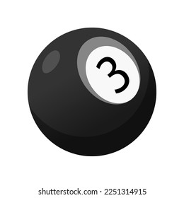 Pelota de cuero sobre fondo blanco. Pelota deportiva sobre ilustración de dibujos animados de fondo blanco. Juego deportivo, equipamiento, concepto de hobby