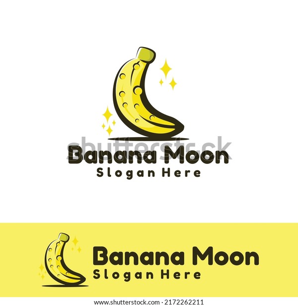 cue banana moon art\
illustration