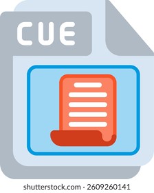 CUE Flat Illustration Vector Design