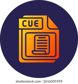 CUE Glyph Circle Gradient Icon