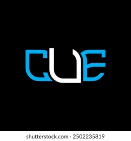 CUE logo design, CUE simple and modern logo. CUE luxurious alphabet design  