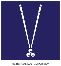 cue stick icon vector illustration template design