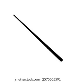 Cue stick silhouette vector illustration design on white background.