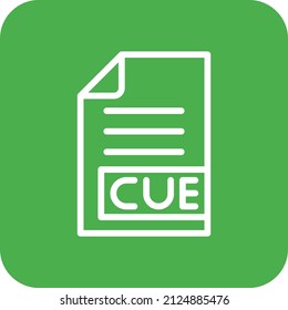CUE Vector Icon Design Illustration