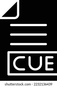 CUE Vector Icon Design Illustration
