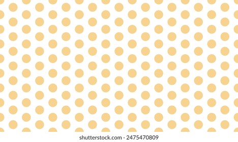 Cue yellow large background transparent polka dot seamless pattern