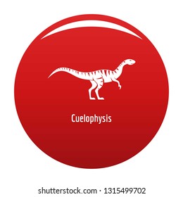Cuelophysis icon. Simple illustration of cuelophysis vector icon for any design red