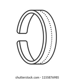 Cuff Bracelet, Outline Icon