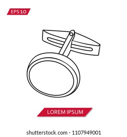 cufflink vector icon symbol