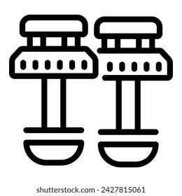 Cufflinks adornments icon outline vector. Gentleman cuff fastening buttons. Classic formalwear studs