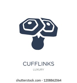 Cufflinks icon. Trendy flat vector Cufflinks icon on white background from Luxury collection, vector illustration can be use for web and mobile, eps10