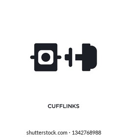 cufflinks isolated icon. simple element illustration from luxury concept icons. cufflinks editable logo sign symbol design on white background. can be use for web and mobile