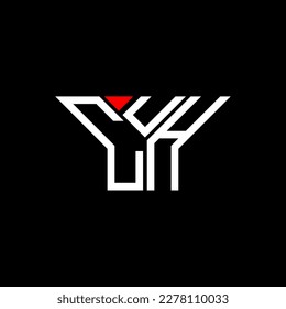 CUH letter logo creative design with vector graphic, CUH simple and modern logo.