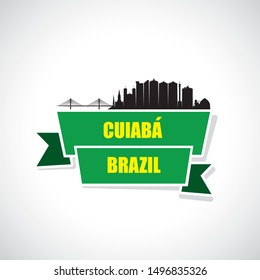Cuiaba skyline - Cuiabá - Brazil - vector illustration