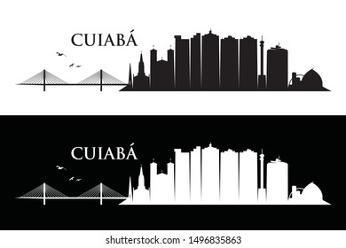 Cuiaba skyline - Cuiabá - Brazil - vector illustration